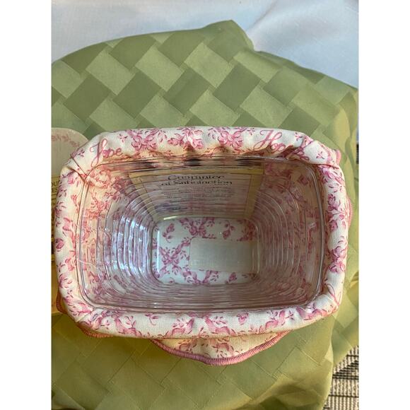 Longaberger 2004 Horizon of Hope /A.C.S. Basket w/Liner, Protector, Lid & Tie-On - Picture 12 of 16